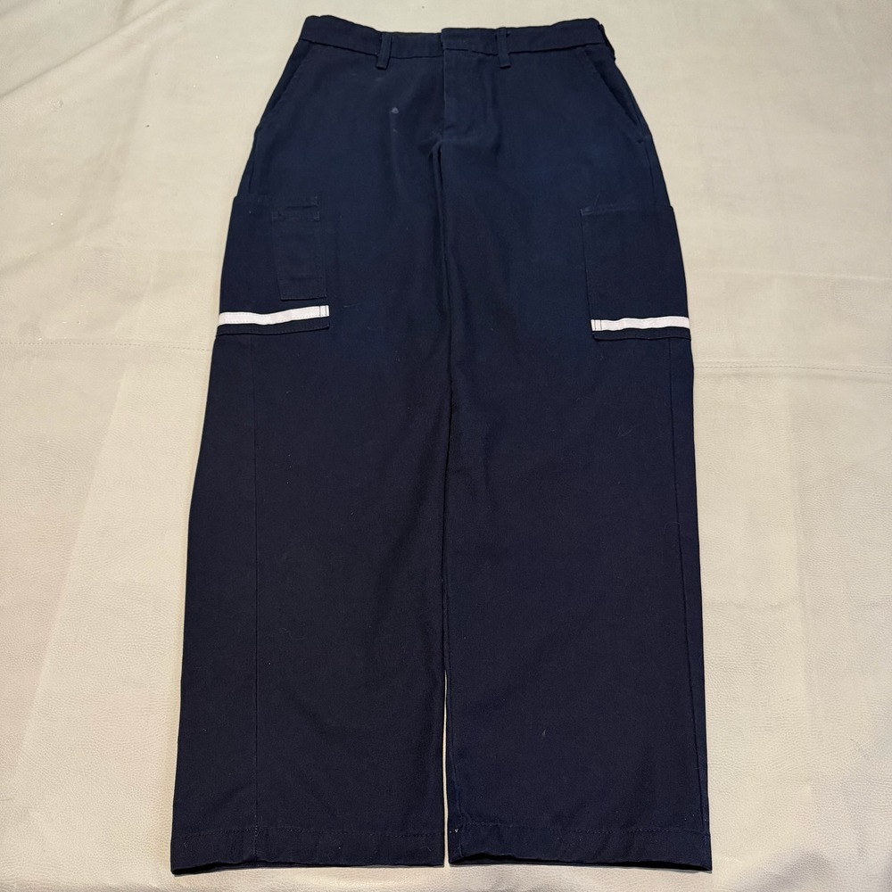 FedEx Stan Herman Image Men 32R x 30 Navy Employee Worker Cargo Work Pants-7699